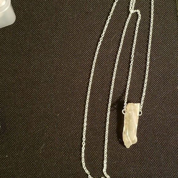 🍑Peach Quartz🍑 Necklace - Slvr Chain - Picture 4 of 5